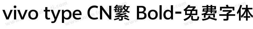 vivo type CN繁 Bold字体转换